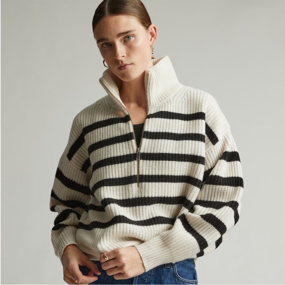 Everlane half zip swearer,